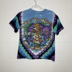 2018 Liquid Blue Alice In Wonderland Mad Hatter Tie Dye Shirt Adult S Spencers
